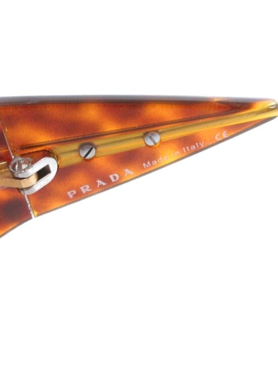 Prada Spr Square Sunglasses Double Bridge Tortoiseshell Metal Frame Brown main image 5
